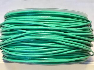1,5mm Ziegenlederband, grün, rund