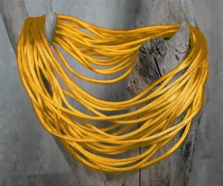 Stoffband glänzend gelb
