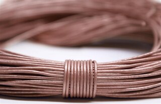 1,5mm Lederband, pink metallic, rund