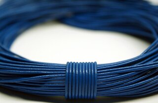 1,5mm Lederband, blau, rund