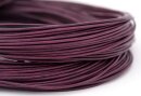 Antilopenlederband, 2,5mm, violett, rund, 100m Bund