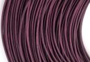 Antilopenlederband, 2,5mm, violett, rund, 100m Bund