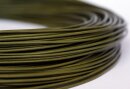 Antilopenlederband, 2,5mm, olivgrün, rund, 100m Bund