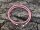 Lederkette rosa geflochten, 3mm, Silberverschluss
