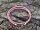 Lederkette rosa geflochten, 3mm, vergoldeter Silberverschluss